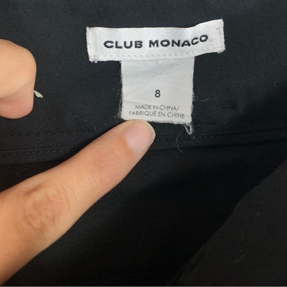 Club Monaco Women’s Black Flare Trouser Pant Size 8 Work Wear Professional - Picture 4 of 11